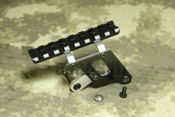 T 5KU GB-281-S Shooters Carbon Mount Base Silver